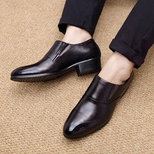 男士高跟牛皮鞋