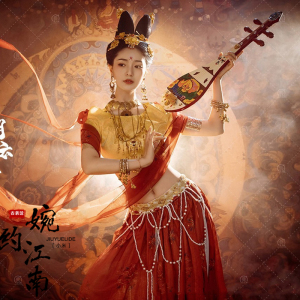 影楼摄影写真性感敦煌飞天女古装汉服仙女装舞蹈演出表演服装