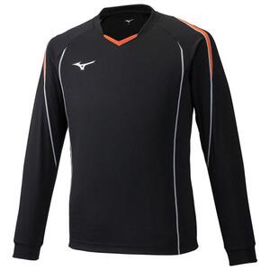 日本jp版mizuno美津浓男训练运动排球服上衣t恤长袖圆领素色吸汗