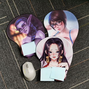 守望先锋鼠标垫overwatch硅胶凸点dva源氏黑百合海贼王女帝鼠标垫