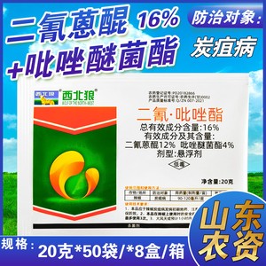 华实 西北狼 二氰蒽醌12% 吡唑醚菌酯4% 辣椒 炭疽病 杀菌剂 农药
