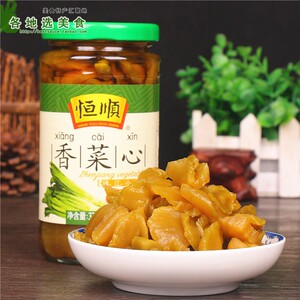 恒顺酱菜香菜心375g*3瓶装 配粥咸菜下饭菜 腌制泡菜酱莴苣香菜芯