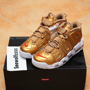 supreme联名鞋皮蓬