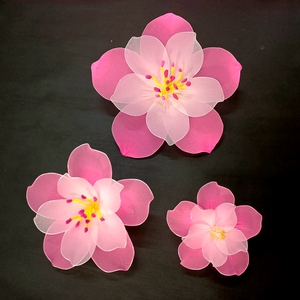 丝网花成品花桃花