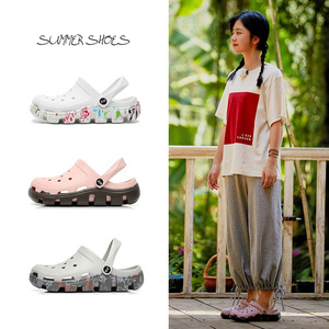 向往的生活同款洞洞鞋女谭松韵防滑软底沙滩拖鞋夏季平底潮流凉鞋