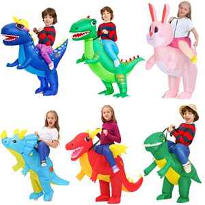 恐龙充气人偶服出租亲子搞笑演出服租用运动会出场道具玩偶服租用