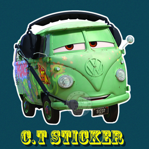 赛车总动员贴纸 辉哥贴纸 拉杆箱贴纸 笔记本电脑贴纸 qzdz03