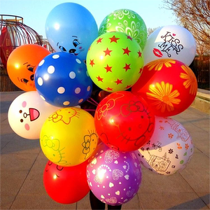 加厚儿童气球批发玩具多款兔子圆形彩色卡通幼儿园混搭汽球套餐