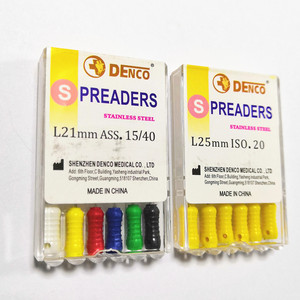 denco 不锈钢侧压针 根管侧方加压针 牙科侧压器充填器6支装 包邮