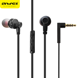Awei/用维 ES-10TY手机耳机入耳式金属外壳扁线3.5mm圆孔安卓通用