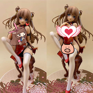 日本动漫二次元旗袍娘软体 1/6 丸子双马尾 盒装美女手办模型摆件