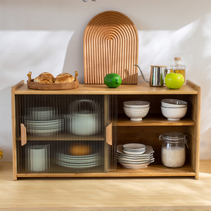 吊柜现代简约储物柜家用收纳防尘柜厨房靠墙碗柜桌面餐边柜小厨子