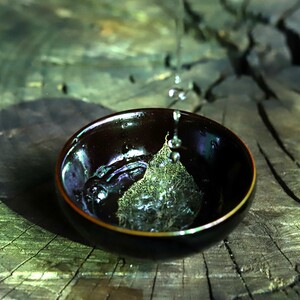 亦紫陶 吉州木叶天目盏 功夫茶具建盏茶杯陶瓷茶盏茶碗 一叶一器
