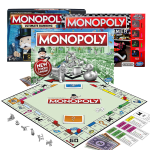 孩之宝地产大亨monopoly经典版游戏强手棋互动桌游儿童玩具