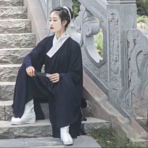 明制汉服原创女仙女裙学生古装长款改良版日常古风道袍汉服全套女