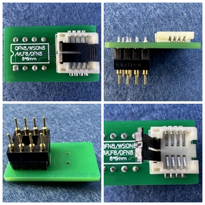 原装QFN8 WSON8 MLF8 TO DIP8 适配器 烧录座 6*5 或 8*6 mm 芯片
