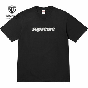 正品 Supreme 24SS Pinline Tee 胸前大Logo 短袖T恤