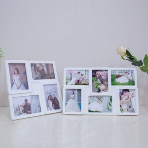 韩式五5寸6六寸相框连体创意婚纱艺术挂墙亚克力塑料相架送洗照片