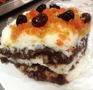 北京特chan护国寺小吃 小枣红豆沙糯米切糕1斤北京可闪送顺丰外省