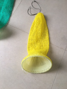 手工编织大口径便捷鱼护倒须口装鱼网袋鱼网兜活鱼袋只进不出渔护