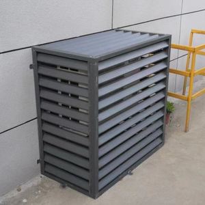 定做铝合金空调外机罩百叶格栅外墙罩防雨防晒锌钢百叶窗保护罩