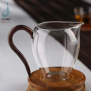 天久璃匠 300ml静心公杯 茶室高硼硅高温耐热玻璃分茶器 功夫茶具