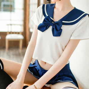 性感学生制服诱惑情绪内衣性惑调情火辣夏季水手服超短裙睡衣轰趴