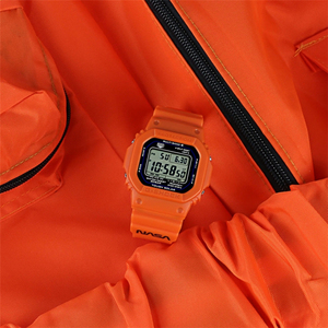 casio g-shock 卡西欧nasa太空纪念联名限量款橙色小方块男女手表
