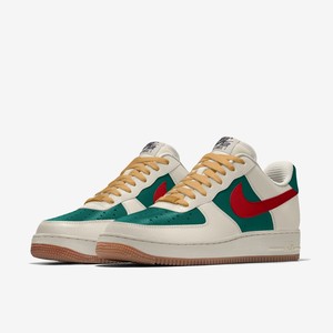 现货nike air force 1耐克af1空军一号定制红绿复古圣诞配色36