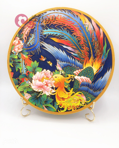 景泰蓝掐丝珐琅彩沙釉料手工diy制作彩凤凰摆件特色高端工艺礼品