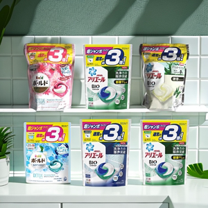 包邮日本进口宝洁4D洗衣球凝珠除菌含柔顺剂机洗替换装大家庭装