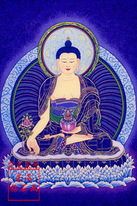 新款5d魔方钻石画圆钻十字绣药师琉璃光如来唐卡佛像佛堂供奉满钻