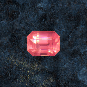 五蕴珠宝天然坦桑尼亚马亨盖裸石热粉色戒指吊坠手链18k金定制