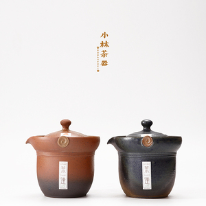 日本进口常滑烧茶逢 一心陶房土平荣一作窑变宝瓶茶具泡茶壶