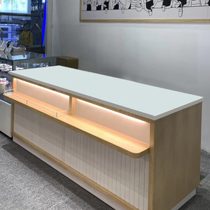 誉创 面包店收银台 实木吧台面包房蛋糕烘焙店收银台全套设备定制