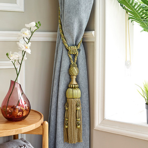 伊丽莎白窗帘绳欧式大流苏窗帘绑带窗帘绑绳挂绳窗帘绑带挂球绑花