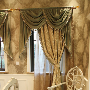 简美窗帘美式卧室