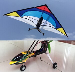 新型遥控三角翼伞机固定翼 飞机航模三动力伞模型风筝