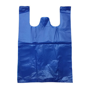 蓝色塑料袋大号背心购物袋足浴泡脚袋蔬菜袋手提式垃圾袋满百包邮