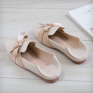 大码女鞋40一43脚宽胖妹妹韩版百搭潮春款懒人鞋平底单鞋女41一43