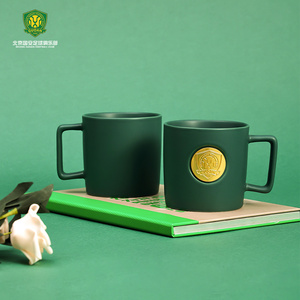 大懒堂国安北京国安陶瓷马克杯金属队徽高颜值家用水杯330ml杯子