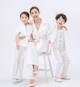 儿童摄影服装 2020新款 摄影服饰一家三口影楼主题写真亲子孕妇装