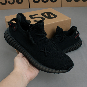 椰子鞋女秋季黑色满天星透气鞋子yeezy350官网莆田纯黑运动鞋女鞋