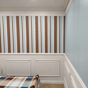 竹纤维集成墙板全屋定制护墙板装饰板墙裙美式卧室客厅成都包安装