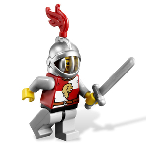 乐高lego 奇幻城堡 人仔 cas444 红狮国 骑士 卫兵 7950 852921
