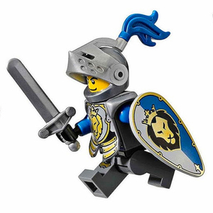 乐高lego 奇幻城堡 人仔 cas535 蓝狮国 骑士 含剑盾 70403