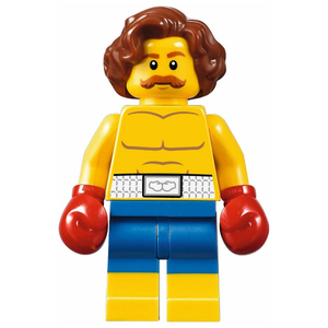 乐高lego 经典城市 街景 人仔 twn309 卷发拳击手 10260 独占