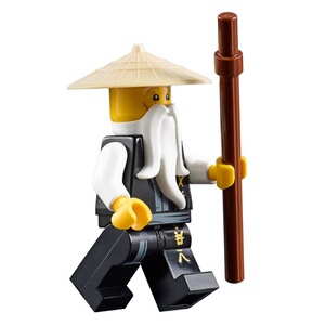 乐高lego 幻影忍者 人仔 第十季 njo495 吴大师 含棍 70668 70670