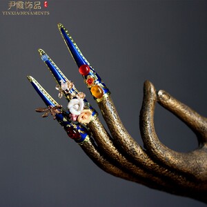 古装古风清宫廷后宫手指套护甲指甲套华妃皇后贵妃甄嬛传电视太后