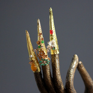 延禧攻略指甲甄嬛如懿传护甲套清朝宫廷同款护甲套假长指甲套